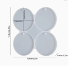 Molde para colgante redondo 1