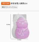 Molde de muñeco de nieve 2