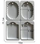 Molde de colgante aromatico con cera 3