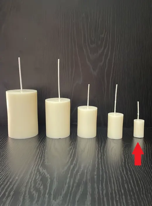 VELA CILINDRO 2 X 4 CM