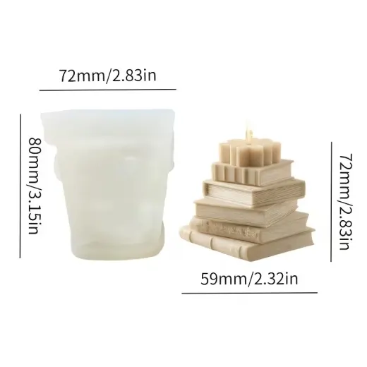 MOLDE DE VELAS LIBROS