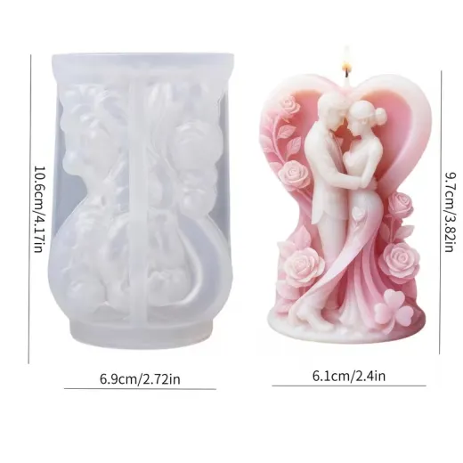 MOLDE CORAZON NOVIOS