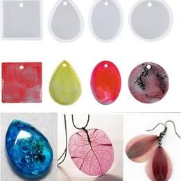 MOLDES DE COLGANTES O DIJES CUADRADO, CIRCULO, OVALADO Y GOTA